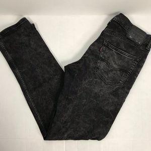 Levi's 511 mens black acid wash jeans size…
